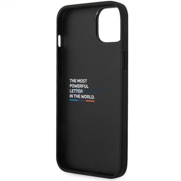 Husă din spate pentru iPhone 14 Pro (6,1"), neagră, BMW, BMHCP14L22PVTK