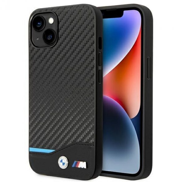 Husă spate iPhone 14 Plus (6,7"), neagră, BMW, BMHCP14M22NBCK