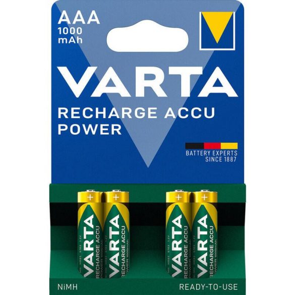 Baterie Varta, Power Micro AAA, 1000mAh, 4buc/pachet