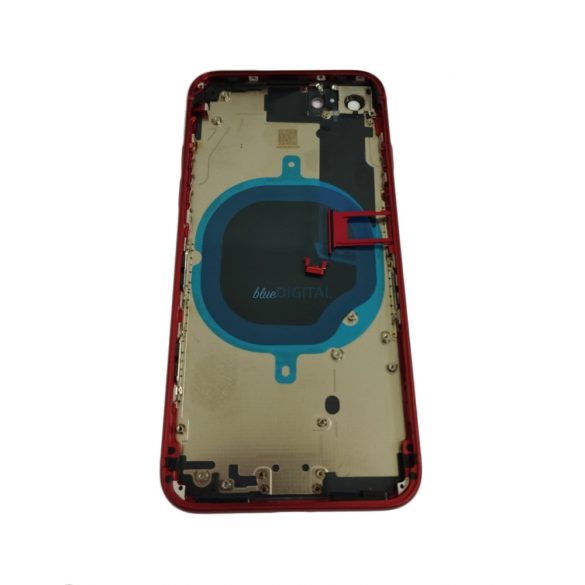 Panoul din spate iPhone 8 (4,7"), cu lentila camerei/tava SIM, capac baterie, rosu, calitate AAA+