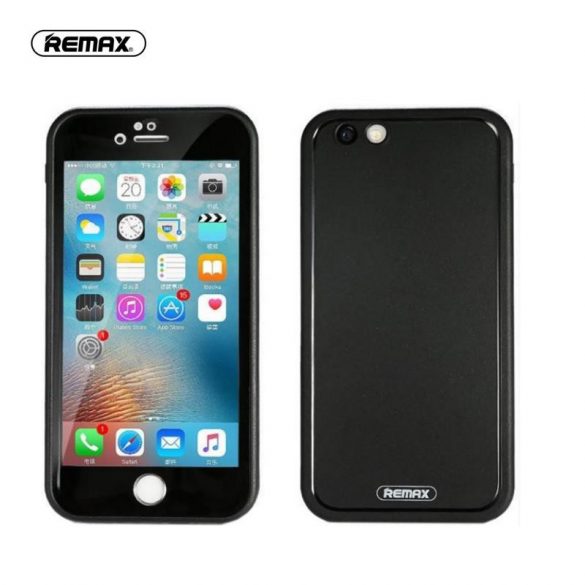 Carcasă din plastic Remax Journey pentru iPhone 6 6S Plus (5,5"), neagră, 360° față+spate