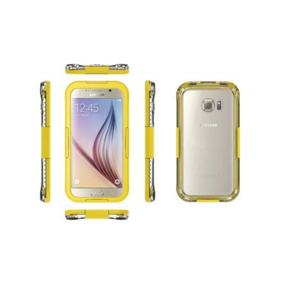 Samsung G925 Galaxy S6 Edge husă galben rezistent la apă