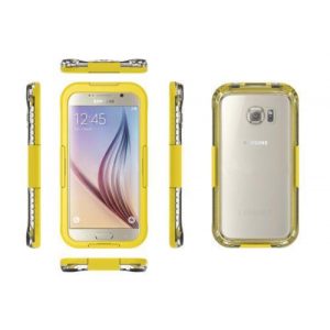 Husa galbena impermeabila Samsung G928 Galaxy S6 Edge Plus