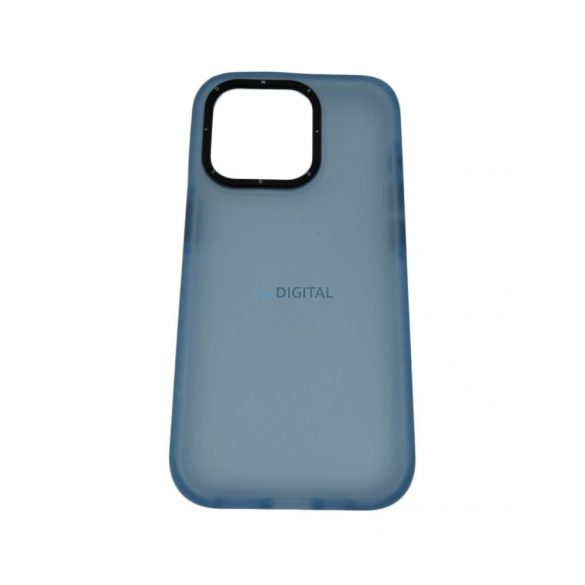 Husa spate iPhone 14 Pro (6.1"), carcasa TPU/plastic, albastru deschis/transparent