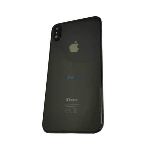 Panoul din spate al dispozitivului iPhone XS Max (6.5"), cu lentila camerei/tava SIM, capac baterie, gri, calitate AAA+