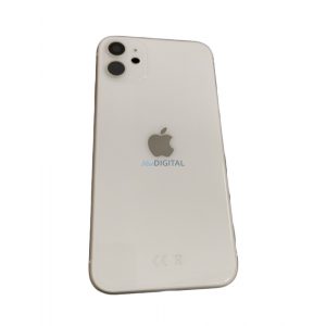 Husă spate iPhone 11 (6.1"), cameră cu obiectiv / sim tray, Husă baterie, alb, calitate AAA+