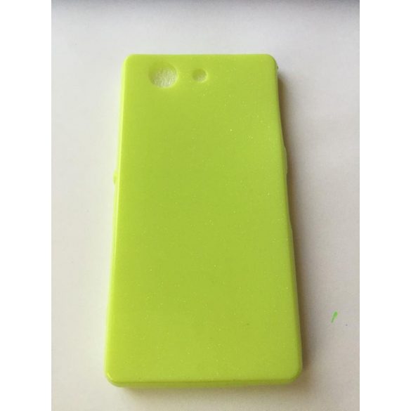 Husa din silicon Candy Sony Xperia Z3 Compact verde lime de 0,3 mm