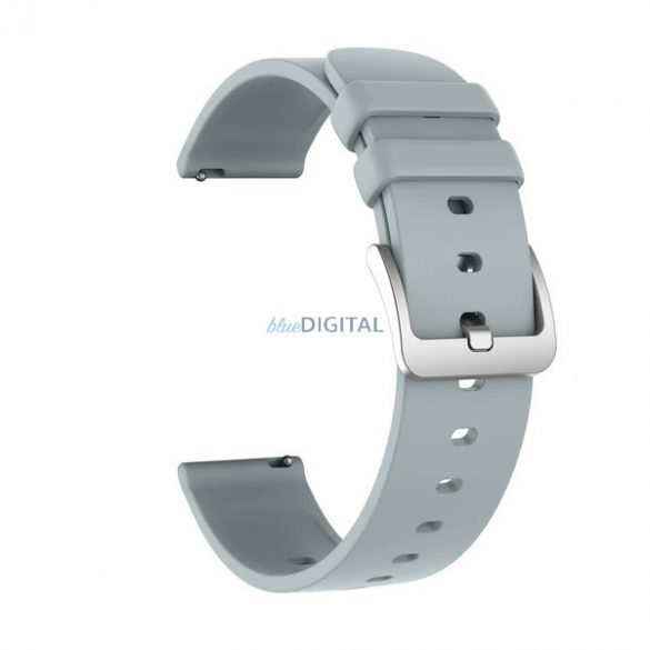 Curea smartwatch Colmi, silicon, gri, 20mm, Curea din silicon