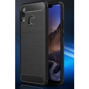 Huawei Nova 3 silicon husă, negru, fibra de carbon