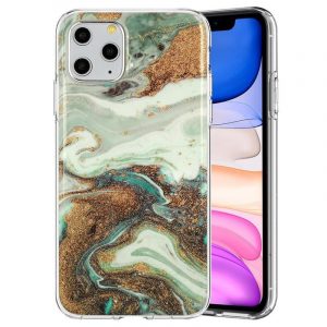 iPhone 12 / 12 Pro (6.1")Husădin silicon,Husăcu Husă din spate,HusăTPU, design Marble Glitter 5