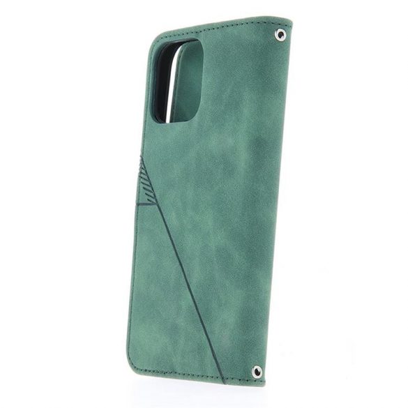 Husă pentru telefon iPhone 14 Plus (6,7"), husă carte, husă cu deschidere laterală, închidere magnetică, verde, Smart Trendy Porto