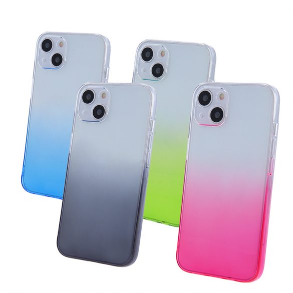 Husa din silicon pentru iPhone 13 (6.1"), carcasa din spate, carcasa TPU, albastra, gradient, gradient 2mm