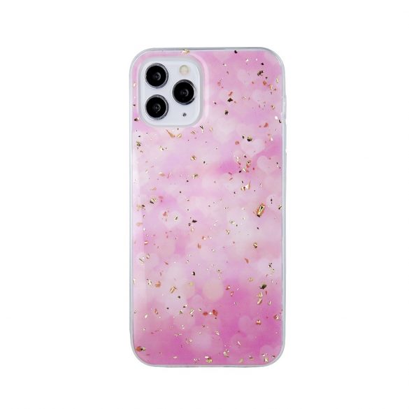 Carcasă din spate iPhone 14 Pro (6,1"), carcasă TPU, Gold Glam Pink