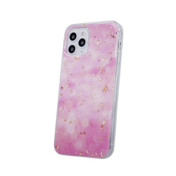 Carcasă din spate iPhone 14 Pro (6,1"), carcasă TPU, Gold Glam Pink