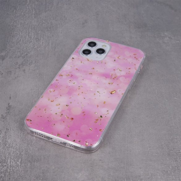 Carcasă din spate iPhone 14 Pro (6,1"), carcasă TPU, Gold Glam Pink