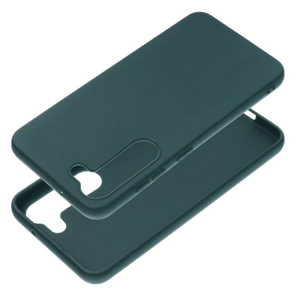 Husa din silicon Samsung Galaxy S23, husa spate, verde, SM-S911, mat