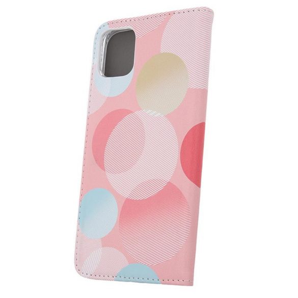 Husă pentru telefon Samsung Galaxy S23 Ultra, husă carte, husă cu deschidere laterală, închidere magnetică, SM-S908, Smart Trendy Pastel Circular