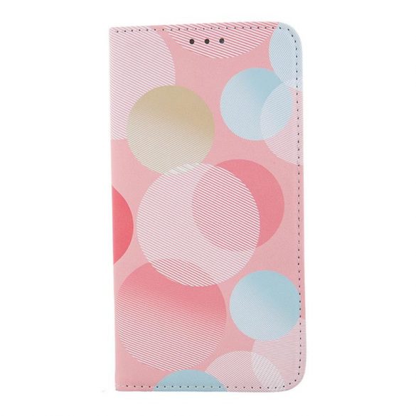 Husă pentru telefon Samsung Galaxy S23 Ultra, husă carte, husă cu deschidere laterală, închidere magnetică, SM-S908, Smart Trendy Pastel Circular