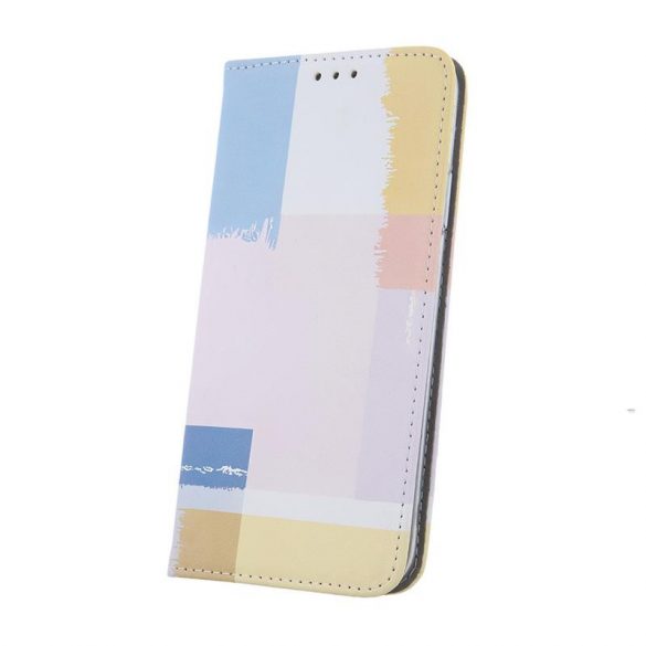 Husă pentru telefon Samsung Galaxy S23 Ultra, husă carte, husă cu deschidere laterală, închidere magnetică, SM-S908, Smart Trendy Pastel Square