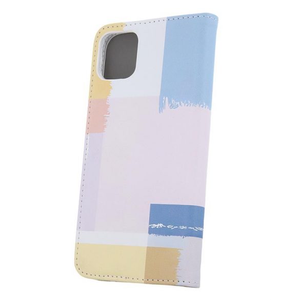 Husă pentru telefon Samsung Galaxy S23 Ultra, husă carte, husă cu deschidere laterală, închidere magnetică, SM-S908, Smart Trendy Pastel Square