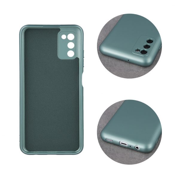 Husa spate Samsung Galaxy A34, carcasa TPU, verde, SM-A346, metalica