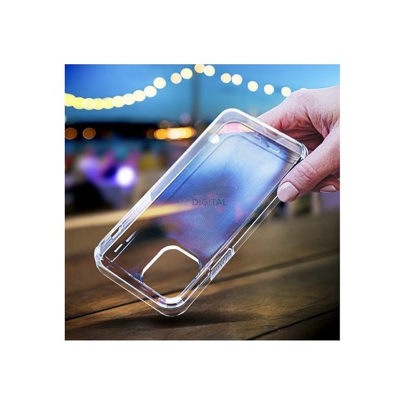 Husa din silicon pentru iPhone 15 Pro (6.1"), transparenta, 2mm, cu protectie pentru camera, Transparenta