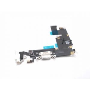 iPhone 6 6G Plus (5,5") conector alb de încărcare cu conector jack + cablu flexibil