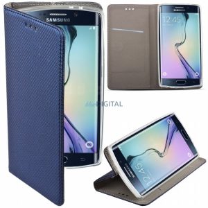 Husă pentru telefon Samsung Galaxy S24, husă carte, husă cu deschidere laterală, închidere magnetică, SM-S921, albastru marin