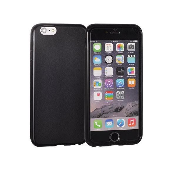 Husa din silicon pentru iPhone X / XS (5.8"), carcasa spate, neagra, mata