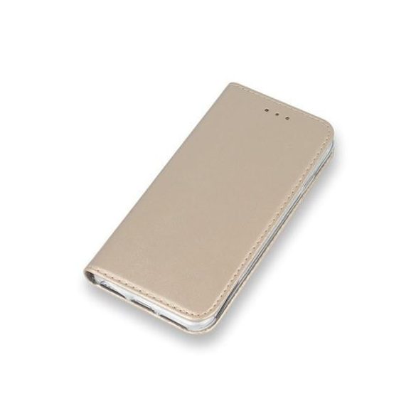 Husă pentru telefon pentru iPhone XS Max (6,5"), husă carte, husă pentru notebook, carcasă cu deschidere laterală, închidere magnetică, auriu, Smart Magnetic