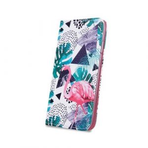 Husă carte din silicon pentru iPhone XS Max (6,5") "Flamingo".