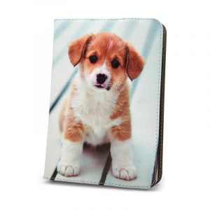 Husă universală pentru tablete, model, 7"-8", Cute Puppy