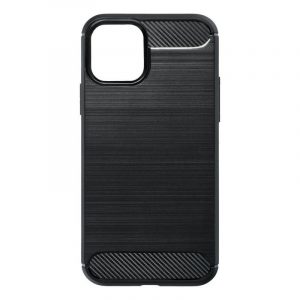 Husă din silicon pentru iPhone 11 Pro (5,8"), neagră, fibră de carbon