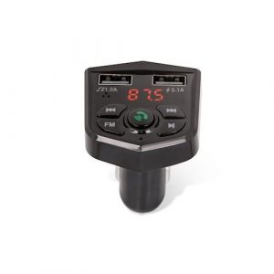 Transmițător FM Bluetooth, 2xUSB, 5V/3.1A, negru, Maxlife MXFT-02