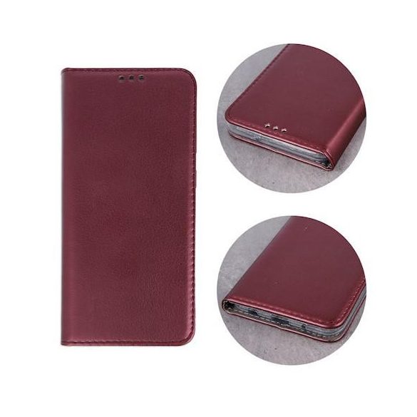 Husă pentru telefon Samsung Galaxy S20 Ultra 5G, husă carte, husă notebook, carcasă cu deschidere laterală, închidere magnetică, SM-G988, visiniu, Smart Magnetic