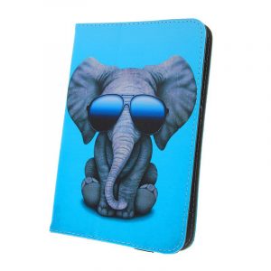 Bibliotecă universală pentru tablete, cu model, 9"-10", Elephant