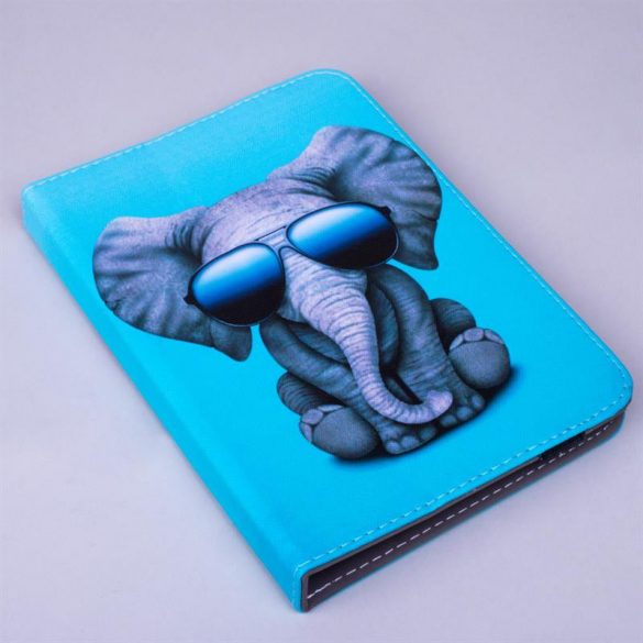 Bibliotecă universală pentru tablete, cu model, 9"-10", Elephant