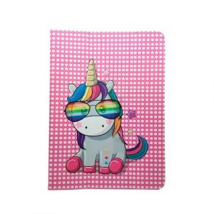 Universal 9 "-10" Rainbow unicorn comprimat carnet cu model unicorn