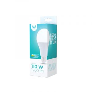 Bec LED E27 / A65, 18W, 6000K, 1700lm, lumină albă rece, Forever Light