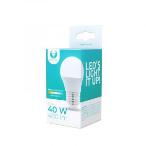 Bec LED E27 / G45, 6W, 3000K, 480lm, lumină albă caldă, Forever Light