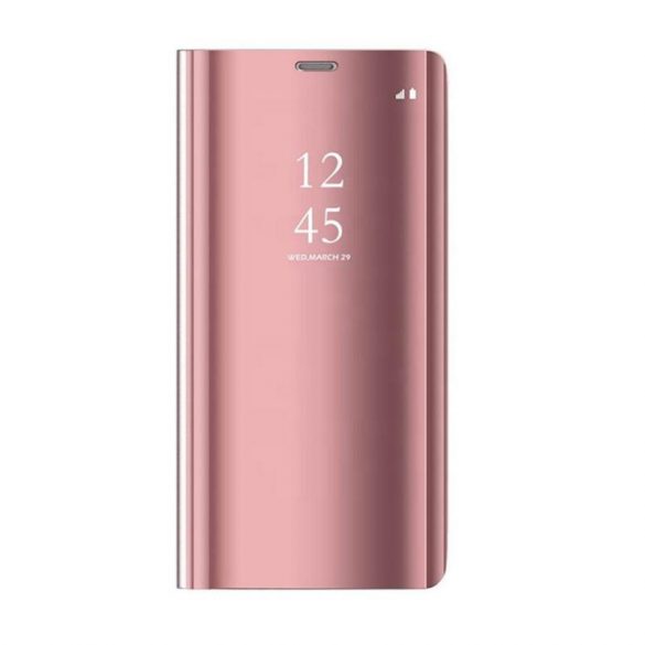 Husă carte inteligentă roz Smart Clear View Huawei P40