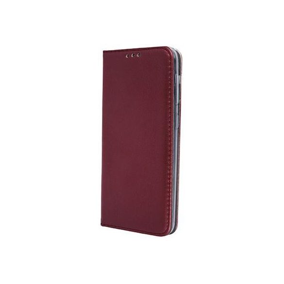 Husa telefon Huawei P40, husa carte, husa notebook, husa cu deschidere laterala, inchidere magnetica, visiniu, Smart Magnetic