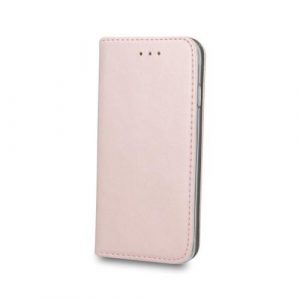 Husă pentru telefon Huawei P40, husă carte, husă notebook, husă cu deschidere laterală, închidere magnetică, aur roz, Smart Magnetic