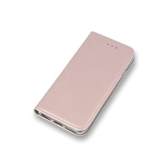 Husă pentru telefon Huawei P40, husă carte, husă notebook, husă cu deschidere laterală, închidere magnetică, aur roz, Smart Magnetic