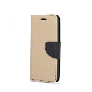 Husă pentru telefon Huawei P40, husă carte, husă cu deschidere laterală, închidere magnetică, auriu-negru, Fantezie