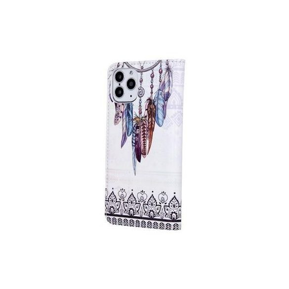 Husă pentru telefon Huawei Y5P, husă carte, husă cu deschidere laterală, închidere magnetică, model „Boho 2”, Smart Trendy