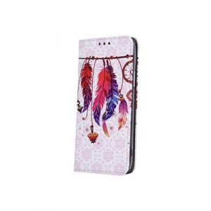 Husă pentru telefon Huawei Y6P, husă carte, husă cu deschidere laterală, închidere magnetică, model „Boho 4”, Smart Trendy