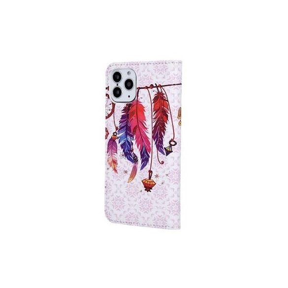 Husă pentru telefon Huawei Y6P, husă carte, husă cu deschidere laterală, închidere magnetică, model „Boho 4”, Smart Trendy