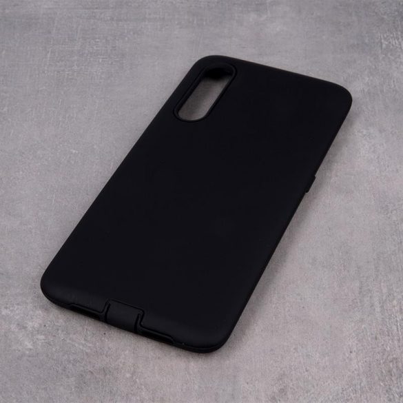 Husa spate rezistenta la socuri Xiaomi Redmi 9, carcasa TPU, neagra, Defender Smooth