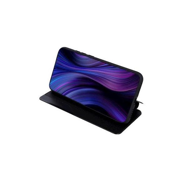 Vizualizare inteligentă TPU Xiaomi Redmi Note 10 / Note 10S, neagră, husă carte inteligentă